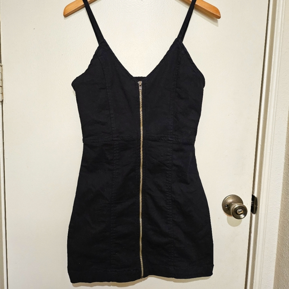 Boohoo mini denim bodycon dress